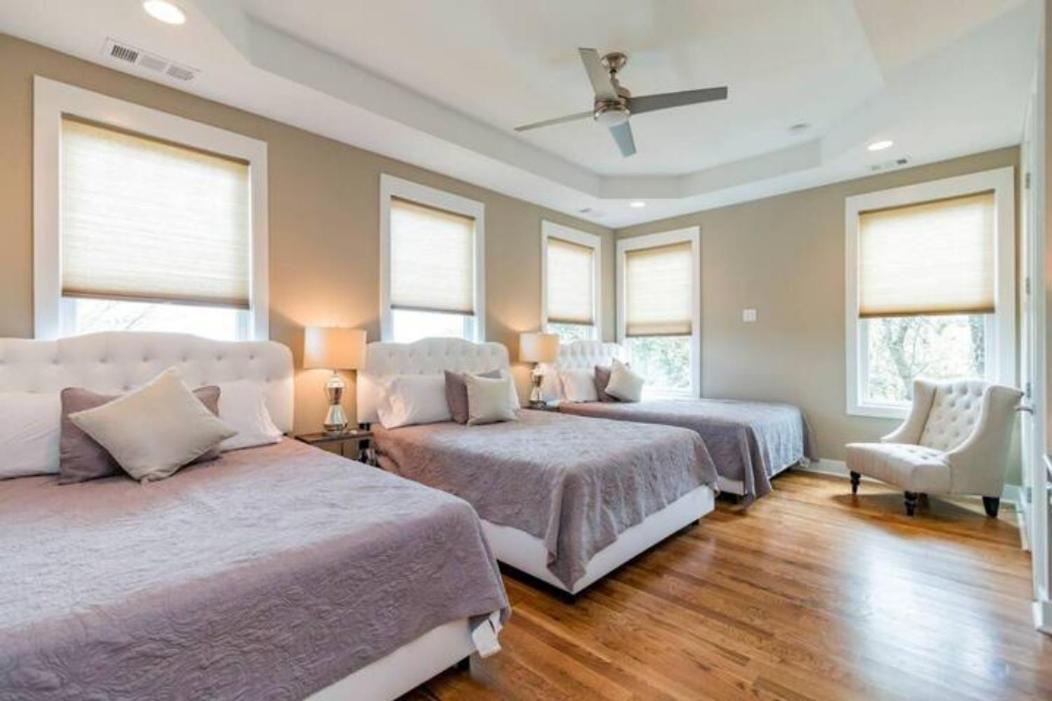Glitz & Guitars I Stylish 3Br With Rooftop Hot Tub In East Nashville Eksteriør bilde